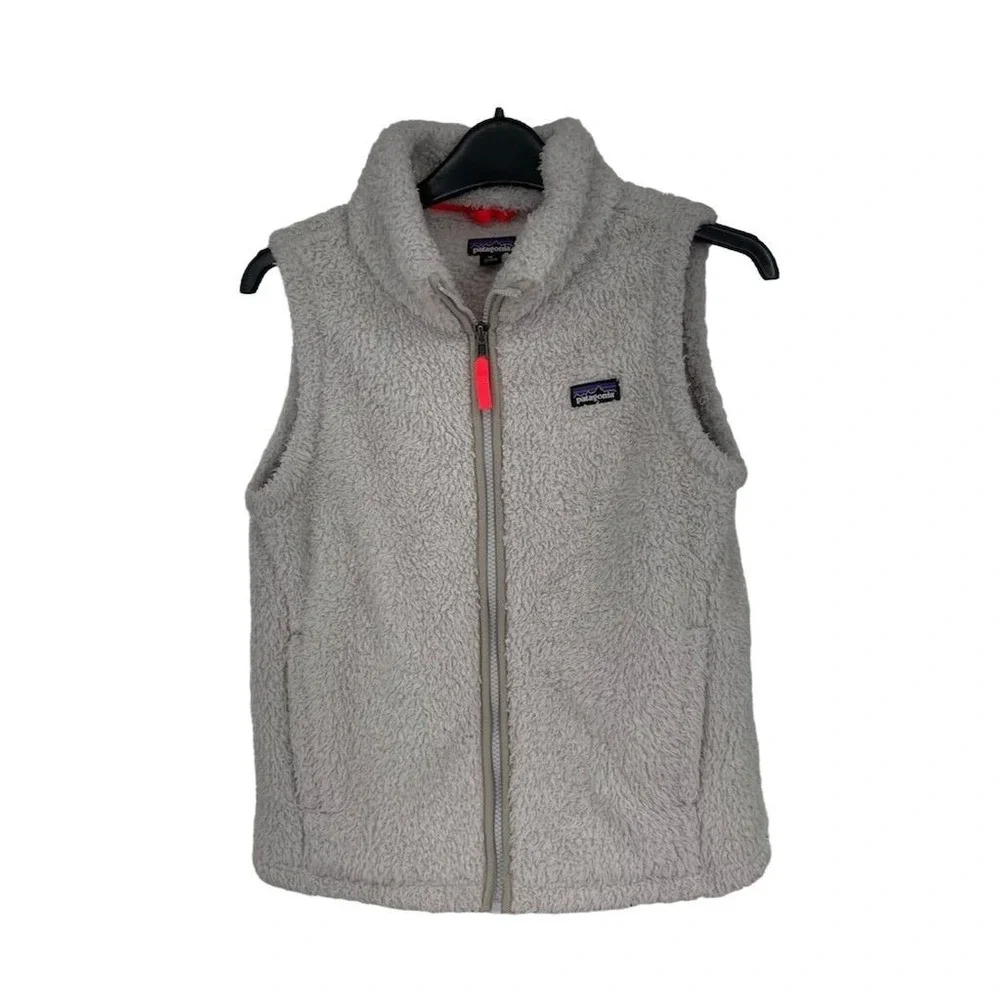 Patagonia Girl's Los Gatos Vest‎ Gray Size 14 XL Casual Zip-Up